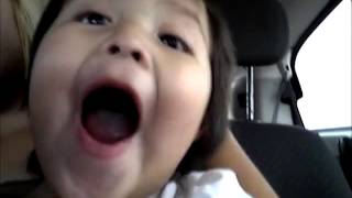 2 year old baby aubrey singing