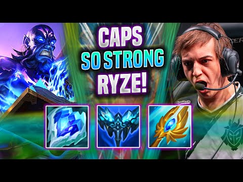 CAPS IS SO STRONG WITH RYZE! - G2 Caps Plays Ryze Mid vs Leblanc! | Season 2022