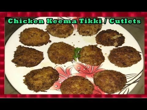 Schezwan Chicken Keema Tikki / Cutlets | Very Simple & Easy to make | ENGLISH Sub-titles Video