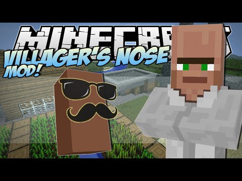 Minecraft | VILLAGER'S NOSE MOD! (Grow Your Own Trayaurus'!) | Mod Showcase