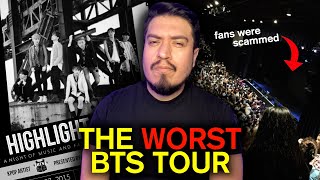 the worst bts tour ever (highlight tour 2015) | BTS History