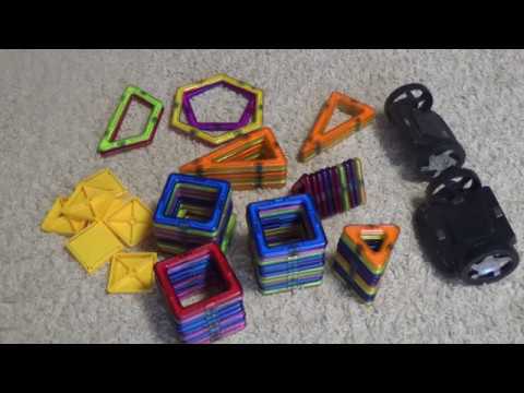 Магнитный конструктор / делаем фигуры ШАР, РАКЕТУ из магнитного конструктора