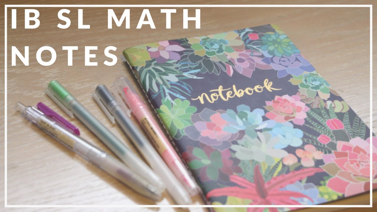 IB SL Math Notes Flipthrough // 2 minute study tips #7