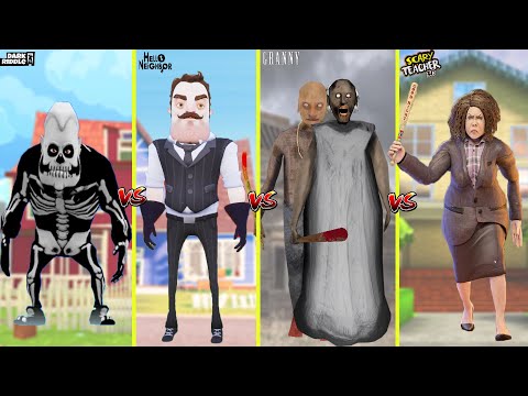 KORKUNÇ KÖTÜLER ve KOMİKLER KAPIŞIYOR 😱 Granny 5 - Dark Riddle - Scary Teacher