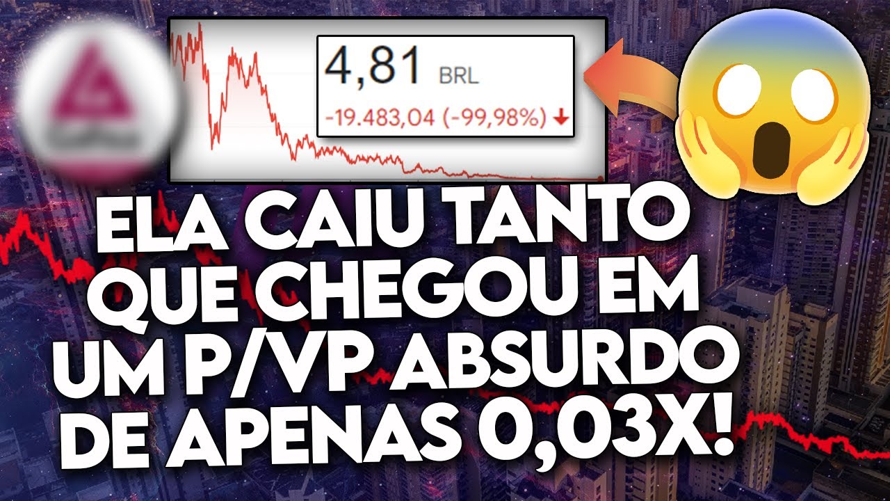 Conheça 10 AÇÕES com o P/VP ABSURDAMENTE BAIXO! (Caíram TANTO que HOJE NÃO VALEM NADA!) - TOP 10