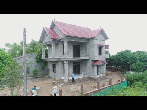 Mẫu Biệt Thự 2 Tầng Mái Thái Hiện Đại Đẹp Giá 1 Tỷ Tại Cẩm Khê Phú Thọ