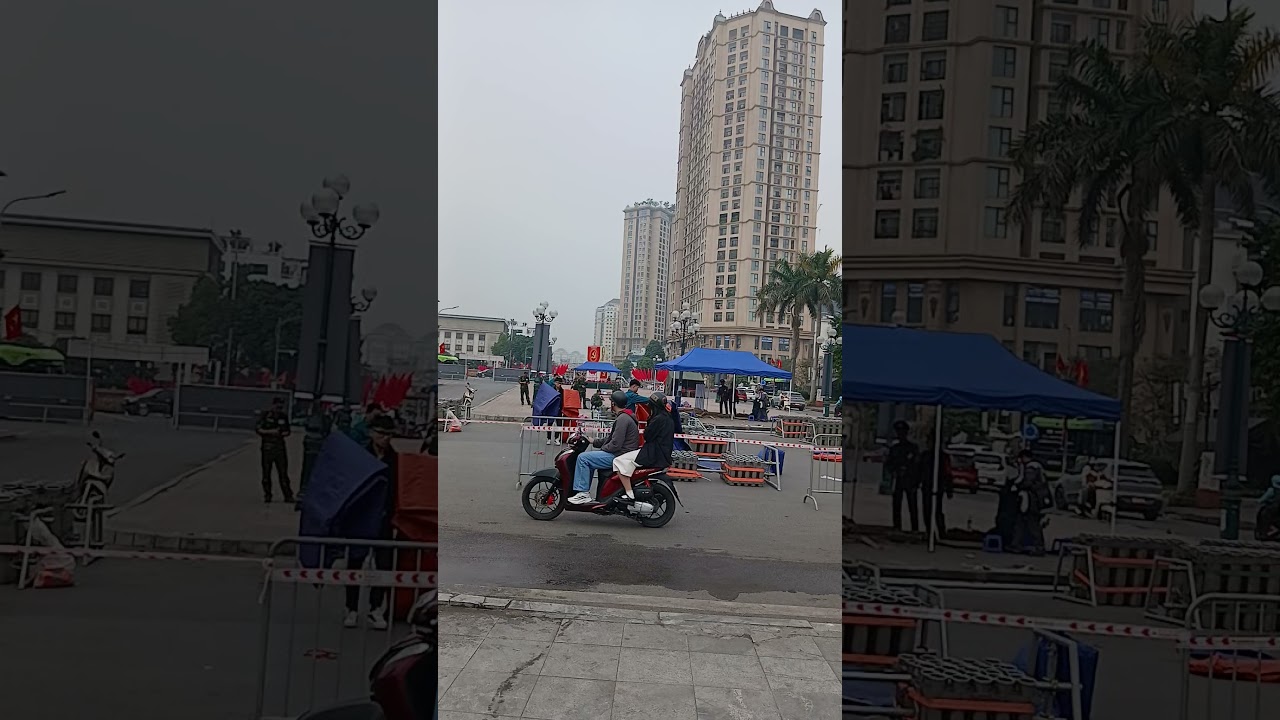 하노이 서호(west lake)?연말 행사준비하고 있음