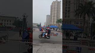 하노이 서호(west lake)?연말 행사준비하고 있음