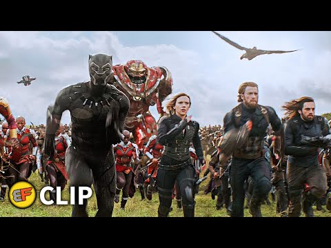 Battle of Wakanda - Outriders Attack Scene | Avengers Infinity War (2018) IMAX Movie Clip HD 4K