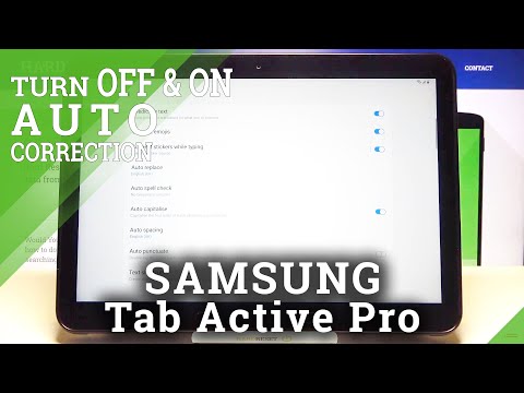 SAMSUNG Galaxy Tab Active Pro – Deactivate Keyboard Auto-Correction Option