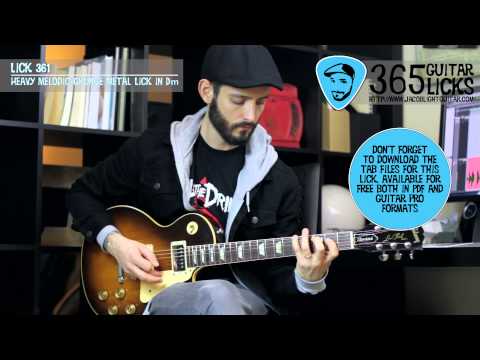 Lick 361/365 - Heavy Melodic Grunge Metal Lick in Dm | 365 Guitar Licks Project