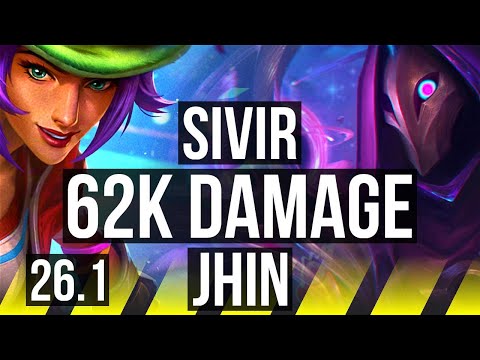 SIVIR & Lulu vs JHIN & Karma (ADC) | 62K damage | KR Master | 26.1