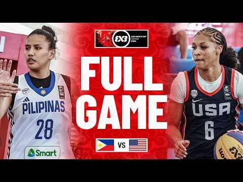Philippines 🇵🇭 vs United States 🇺🇸 | Women | Full Pool Game | FIBA 3x3 U23 World Cup 2025