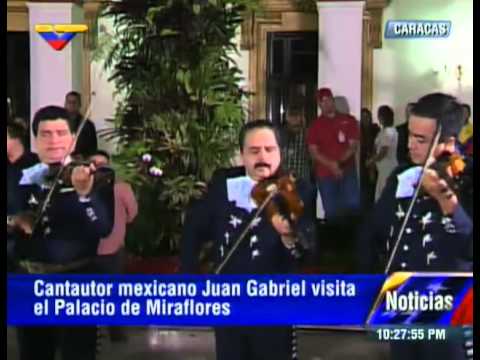 JUAN GABRIEL VISITA AL PRESIDENTE MADURO EN MIRAFLORES