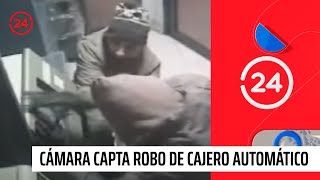 Cámara capta robo de cajero automático