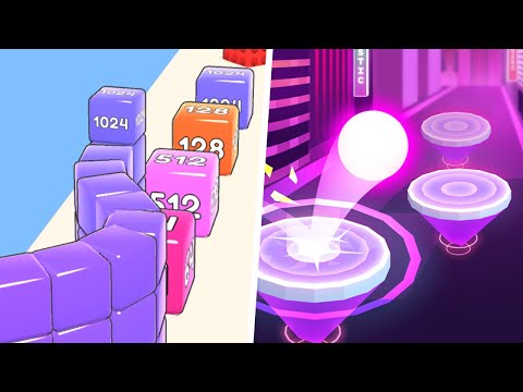 2048 Run: Infinity Cube Run vs Dancing Ball Fun - Max Level Gameplay (Part 1)