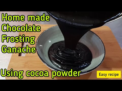 CHOCOLATE FROSTING USING COCOA POWER😲PAANO GUMAWA NG CHOCOLATE FROSTING?CHOCOLATE ICING RECIPE❤
