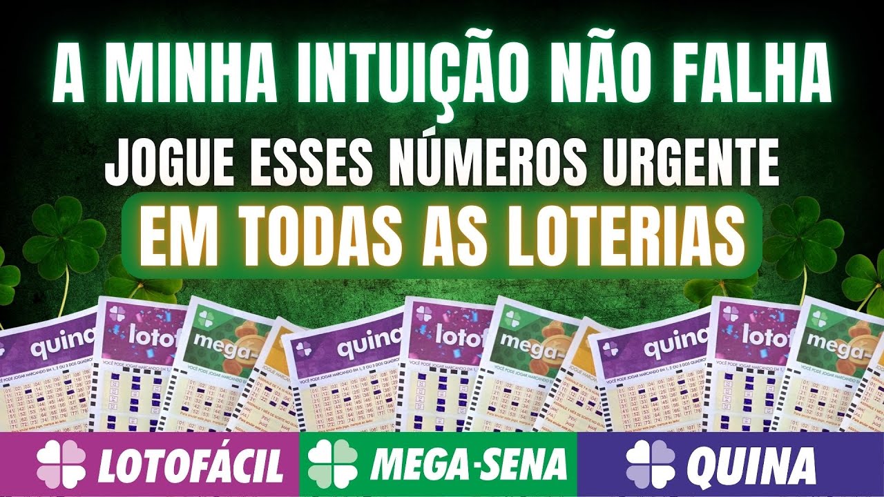 A MINHA INTUIÇÃO NÃO FALHA   JOGUE ESSE NUMEROS UR