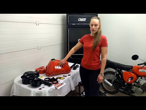 AXA zeigt uns die lackierten MZ ETZ 251 Teile - Az AXA megmutatja a festett MZ ETZ 251 alkatrészeket