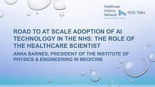 Road to at scale adoption of AI technology in the NHS: The role of the