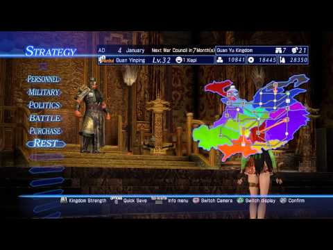 dynasty warriors 8 empires Guan family conquest 14 new allies and new promotion