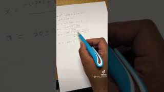 Solve for X using a Quadratic Formula