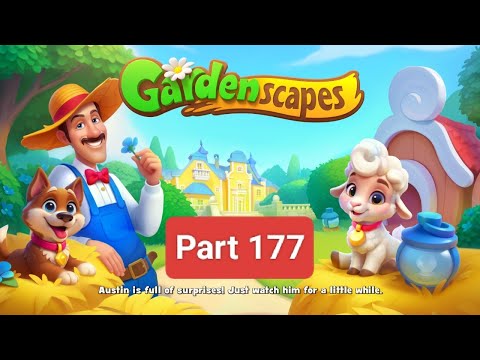 Gardenscapes New Area Part 177 (long plays)(story and gameplay)(new maps)