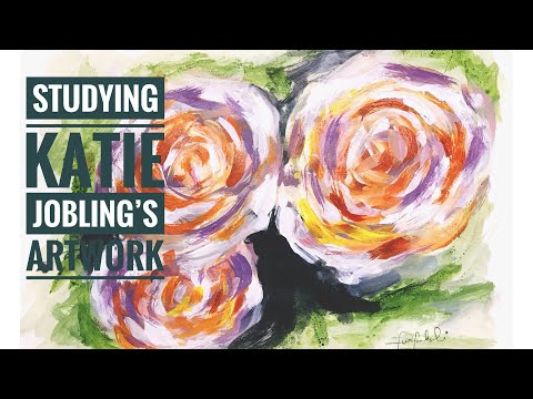 painting more roses // STUDYING KATIE JOBLING'S WORK // art by deepakshi