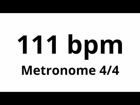 111 bpm tempo ' metronome ' 4/4