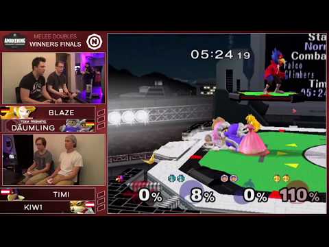 Awakening 2 - Blaze + Däumling Vs. kiw1 + Timi - Winners Finals - Melee Doubles