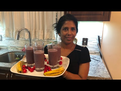 How to make Cherry banana smoothie
