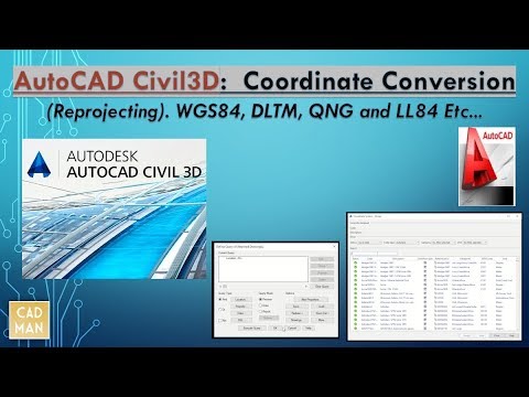 AutoCAD Civil 3D Coordinate Conversion