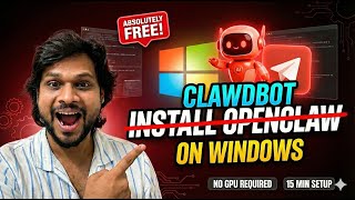 OpenClaw (MoltBot) Installation on Windows | (Telegram Bot + OpenAI) — Step-by-Step Guide #moltbot