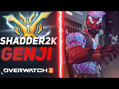 HIGHEST RATED GENJI GOD ONE TRICK "SHADDER2K" - OVERWATCH 2 MONTAGE