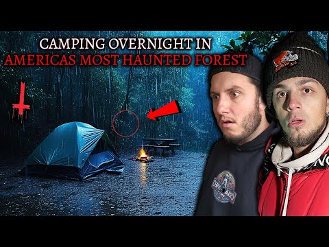 THE SCARIEST NIGHT OF OUR LIVES | CAMPING OVERNIGHT IN MOST HAUNTED FOREST (DEMON CAUGHT ON CAMERA)