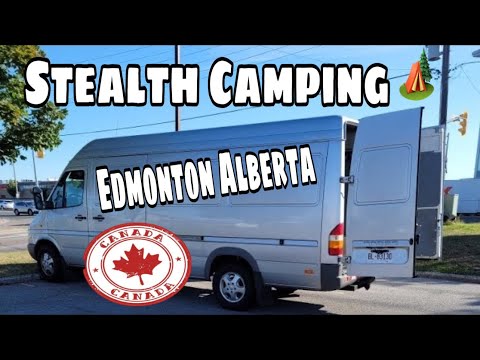 CargoVan Stealth Camping Edmonton Alberta Canada 🇨🇦
