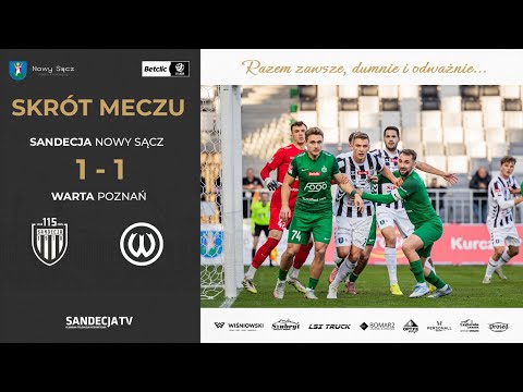 Sandecja Nowy Sącz - Warta Poznań 1:1 (0:0) | skrót meczu | 26.10.2025