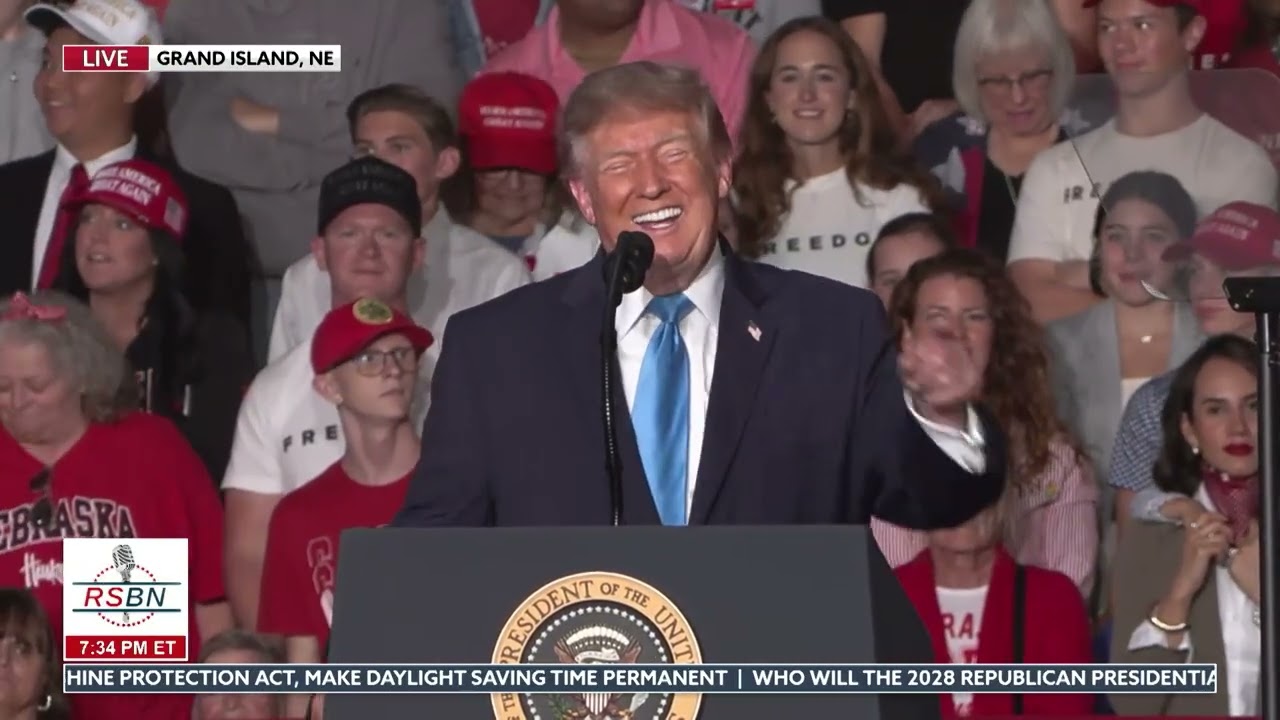 FULL SPEECH: President Trump Holds Massive Rally in Grand Island, NE - 10/05/26