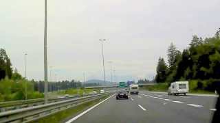 preview picture of video '1.9.2013 11: Autobahnfahrt auf slow. A1 (E61) bei Ljubljana'