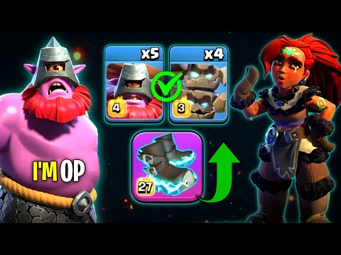 NEW META | Metro Golem + Thrower attacks Strategy With Rc Charge | Without Fireball Only Eternal Tom