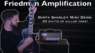 Friedman Dirty Shirley Mini_Demo_ 20 watts of killer tone!