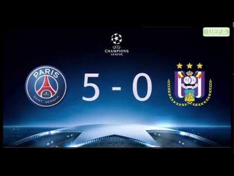 PSG vs Anderlecht 5-0 All Goals Hgihlights