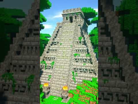 "Insane Jungle Temple Transformation with Tiny Blocks!" #minecraft