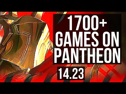 PANTHEON vs TAHM KENCH (TOP) | 1700+ games | KR Master | 14.23