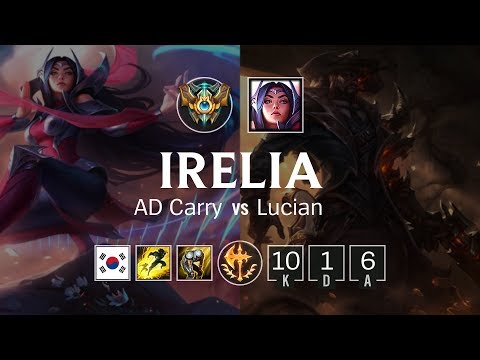 Irelia ADC vs Lucian - KR Challenger Patch 8.20