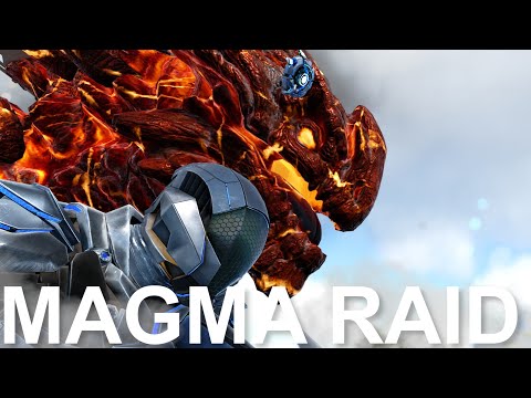 JACKPOT TEK LOOT FROM MAGMASAUR RAIDING - ARK:GENESIS (Official Small Tribes Pvp)-Ep.6