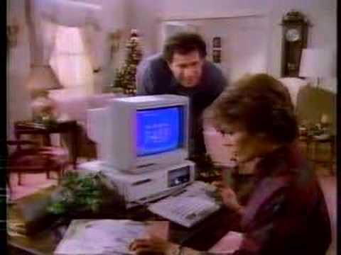 Tandy 1000 computer Christmas commercial