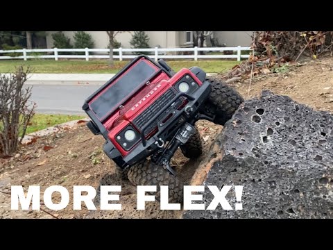 TRX4 FREE shock relocation for more flex!! | traxxas trx4 FREE mods part 2