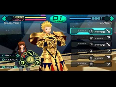 Fate/Extra CCC Gilgamesh Vs Lancer Chapter 1 Boss