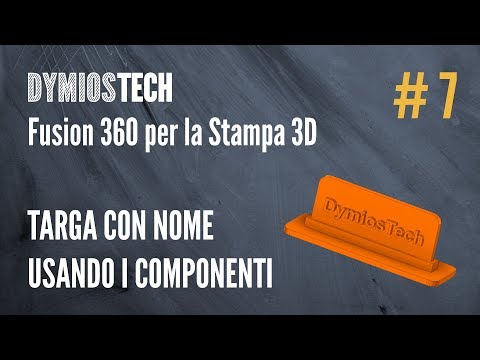 [Fusion 360 for 3D Printing] #7 - A license plate using components